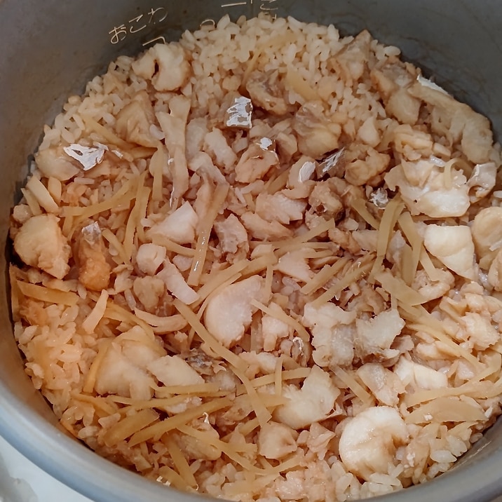 生姜香る!タラの炊き込みご飯